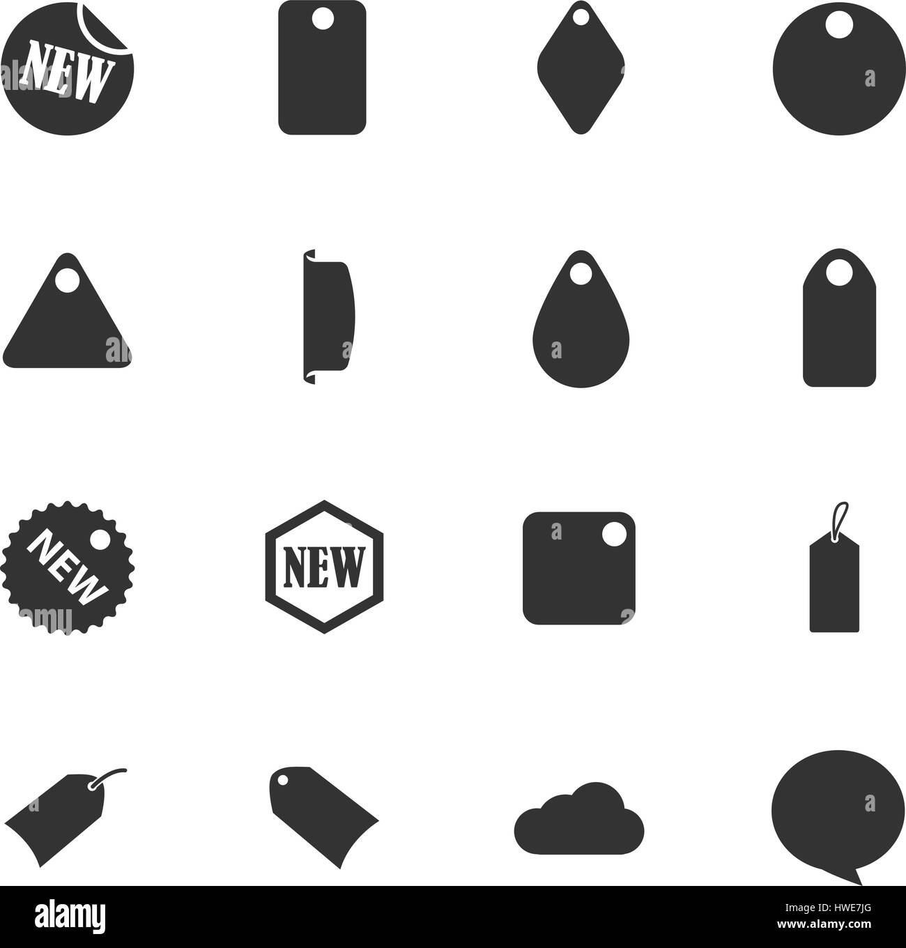 New stiker and label icon set for web sites and user interface Stock ...