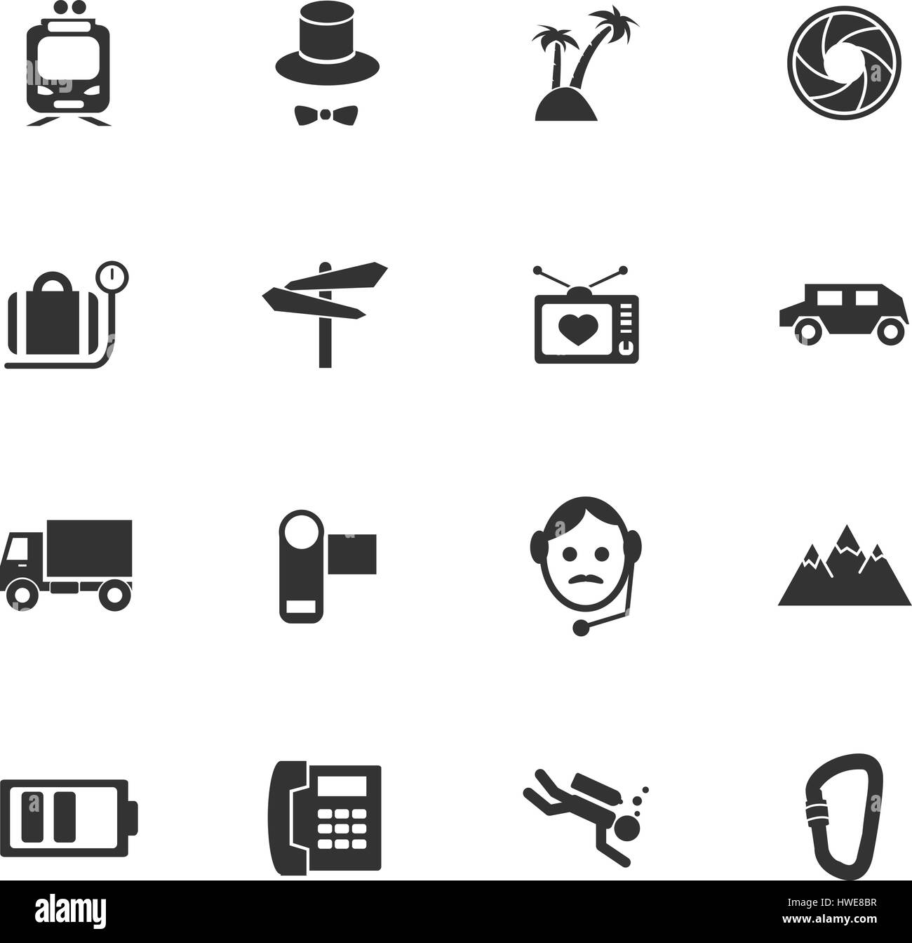 Travel icon set for web sites and user interface Stock Vector Image ...