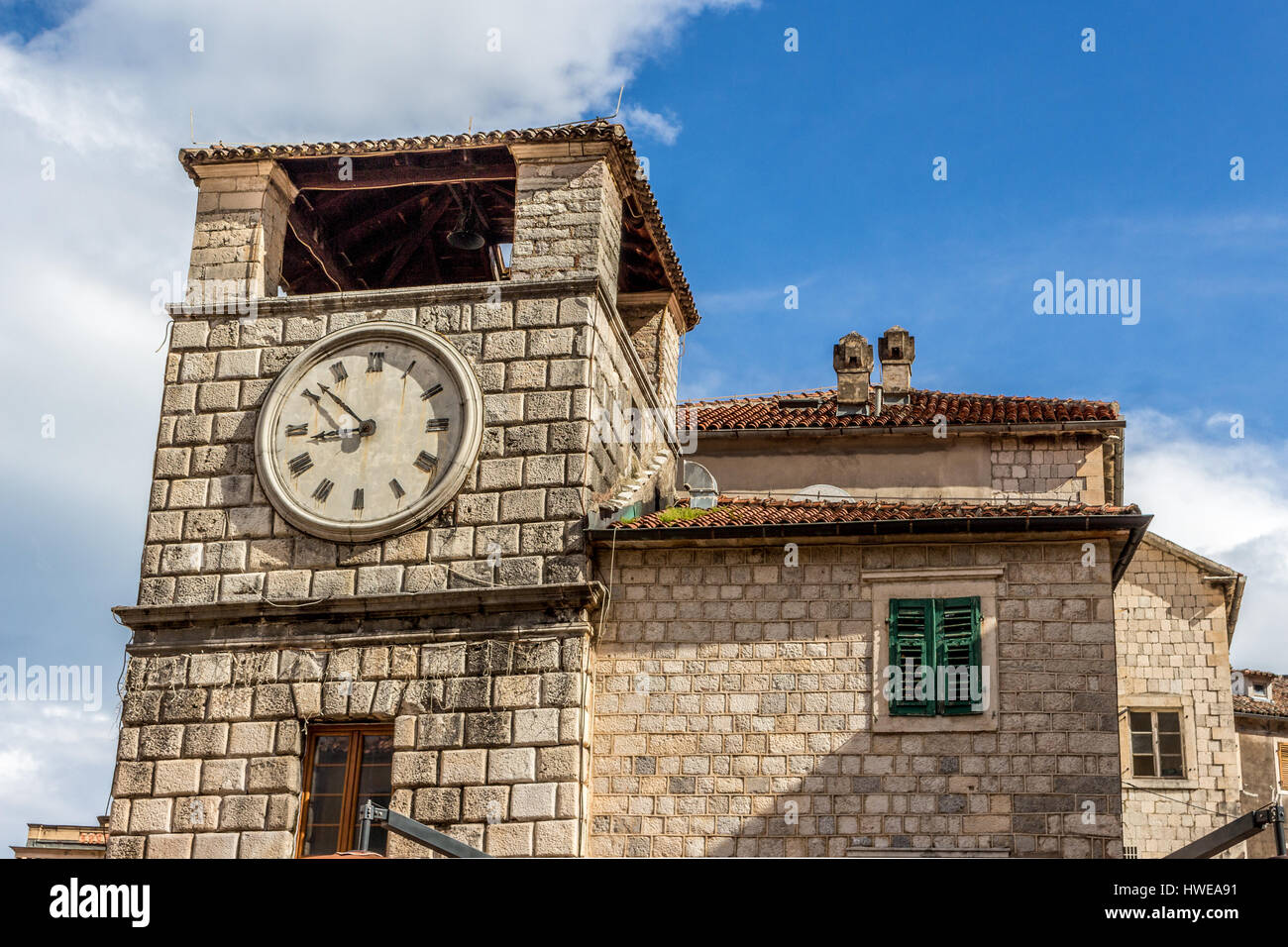 Montenegro Church Tower Stock Photo