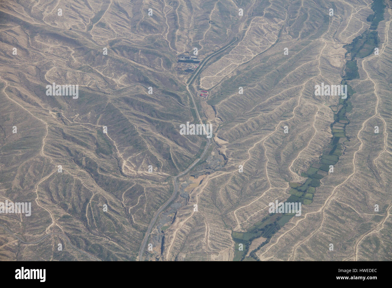 Thrust Belt, Xinjiang, China Stock Photo