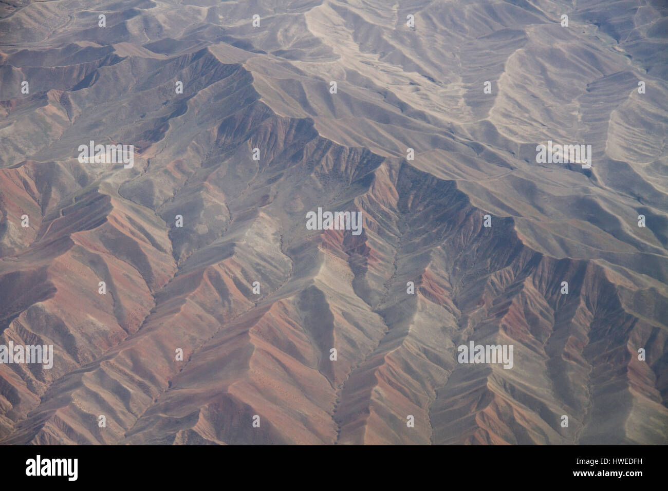 Thrust Belt, Xinjiang, China Stock Photo