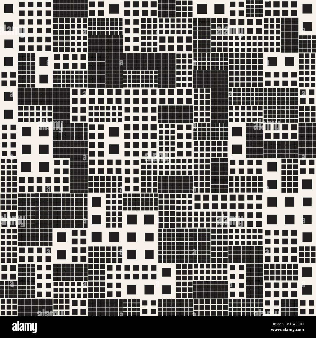 Endless Abstract Background With Random Size Squares. Vector Seamless ...