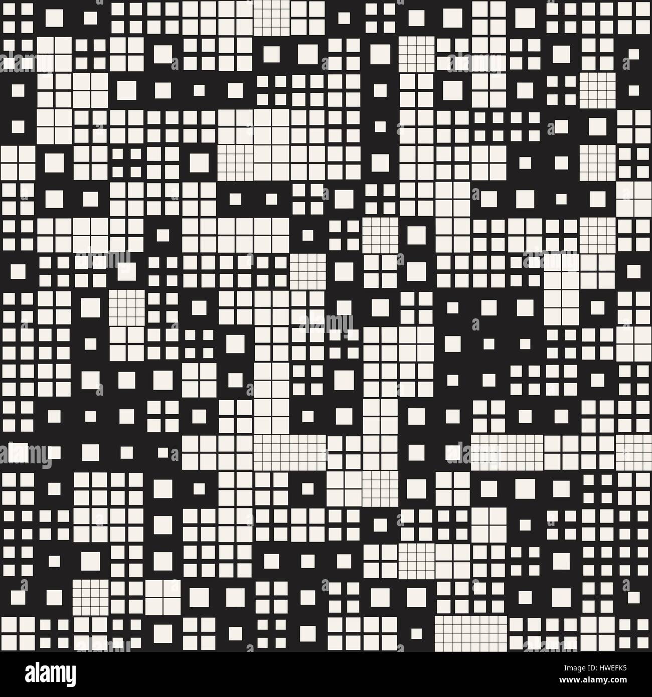 Endless Abstract Background With Random Size Squares. Vector Seamless ...