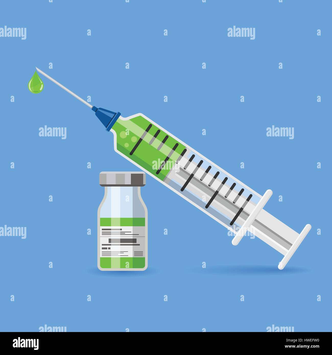plastic medical syringe and vial icon Stock Vector Image & Art - Alamy