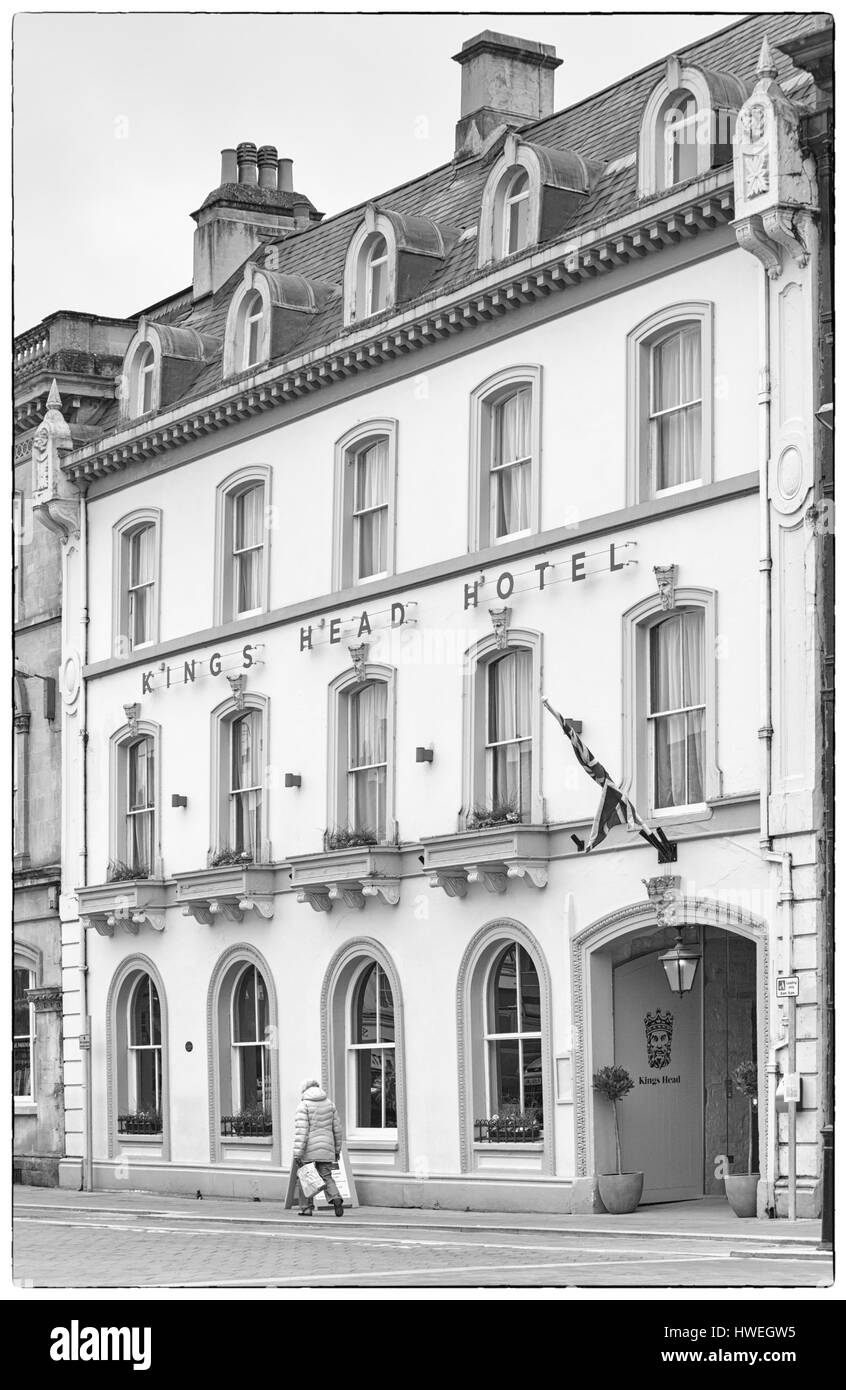 Facade of the place hotel Black and White Stock Photos & Images - Alamy