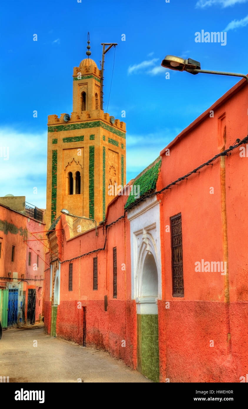 Buildings in Medina of Marrakesh, a UNESCO heritage site in Morocco Stock Photo