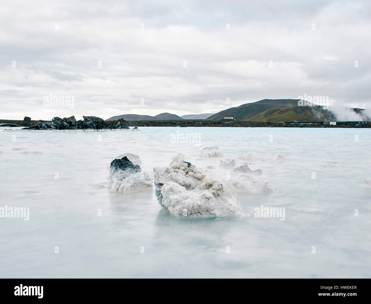 Geothermal spa,  Reykjavik, Iceland Stock Photo