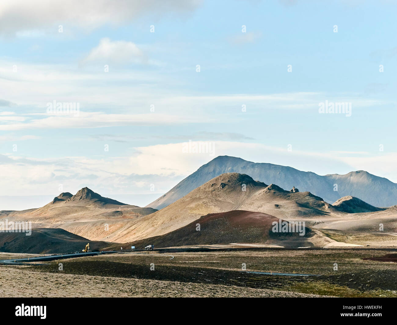 Landscape view of Jokulsargljufur National Park, Iceland Stock Photo
