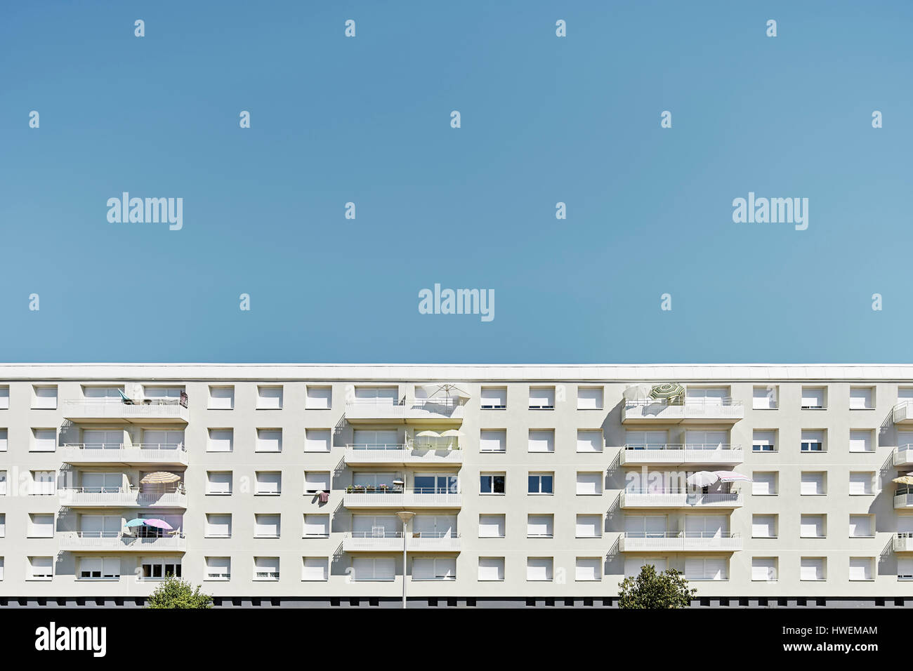 Apartment building, Vichy, France Stock Photo
