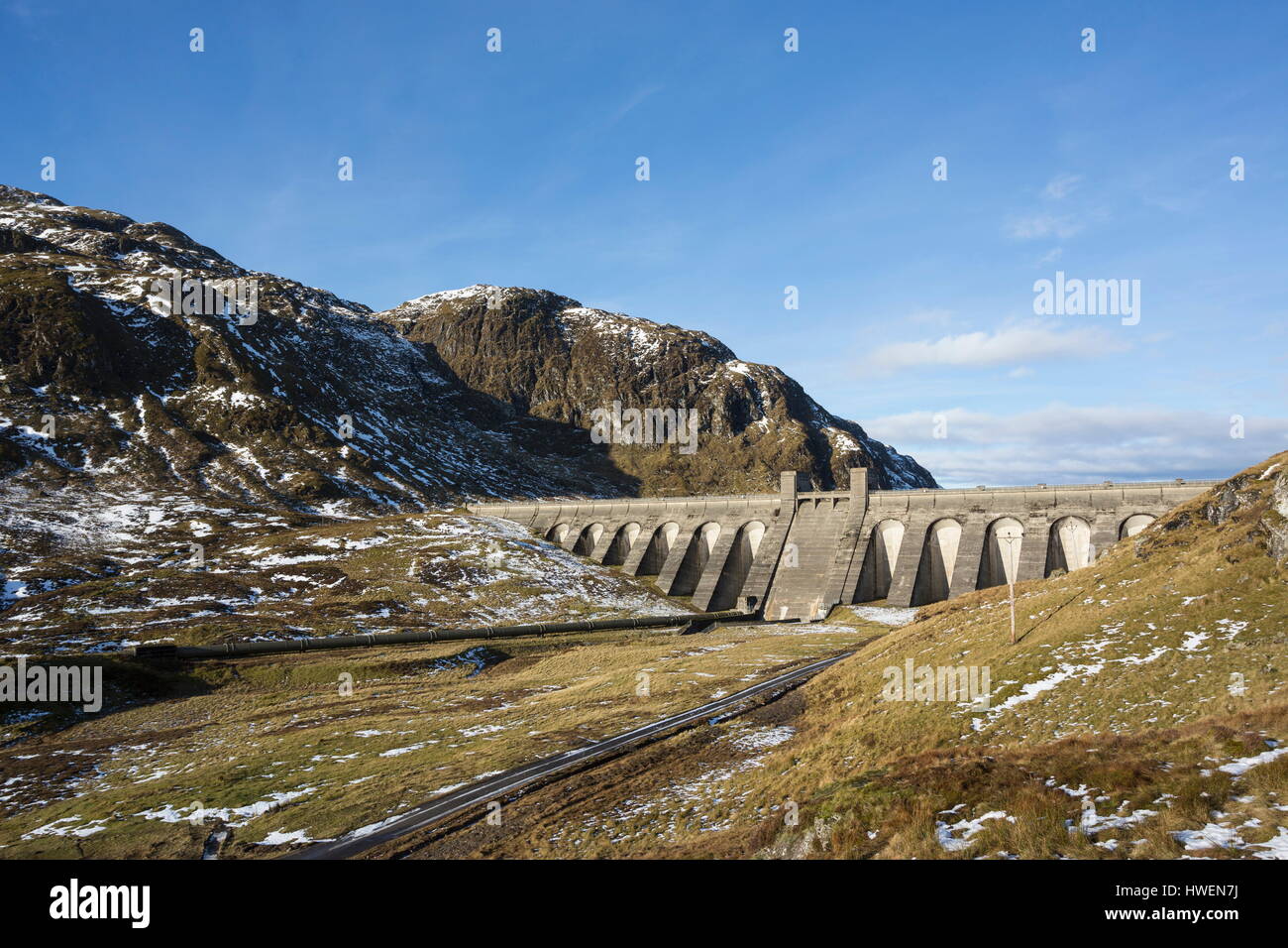 Ben Lawers Dam, Lawers, Perth and Kinross, Scotland Stock Photo