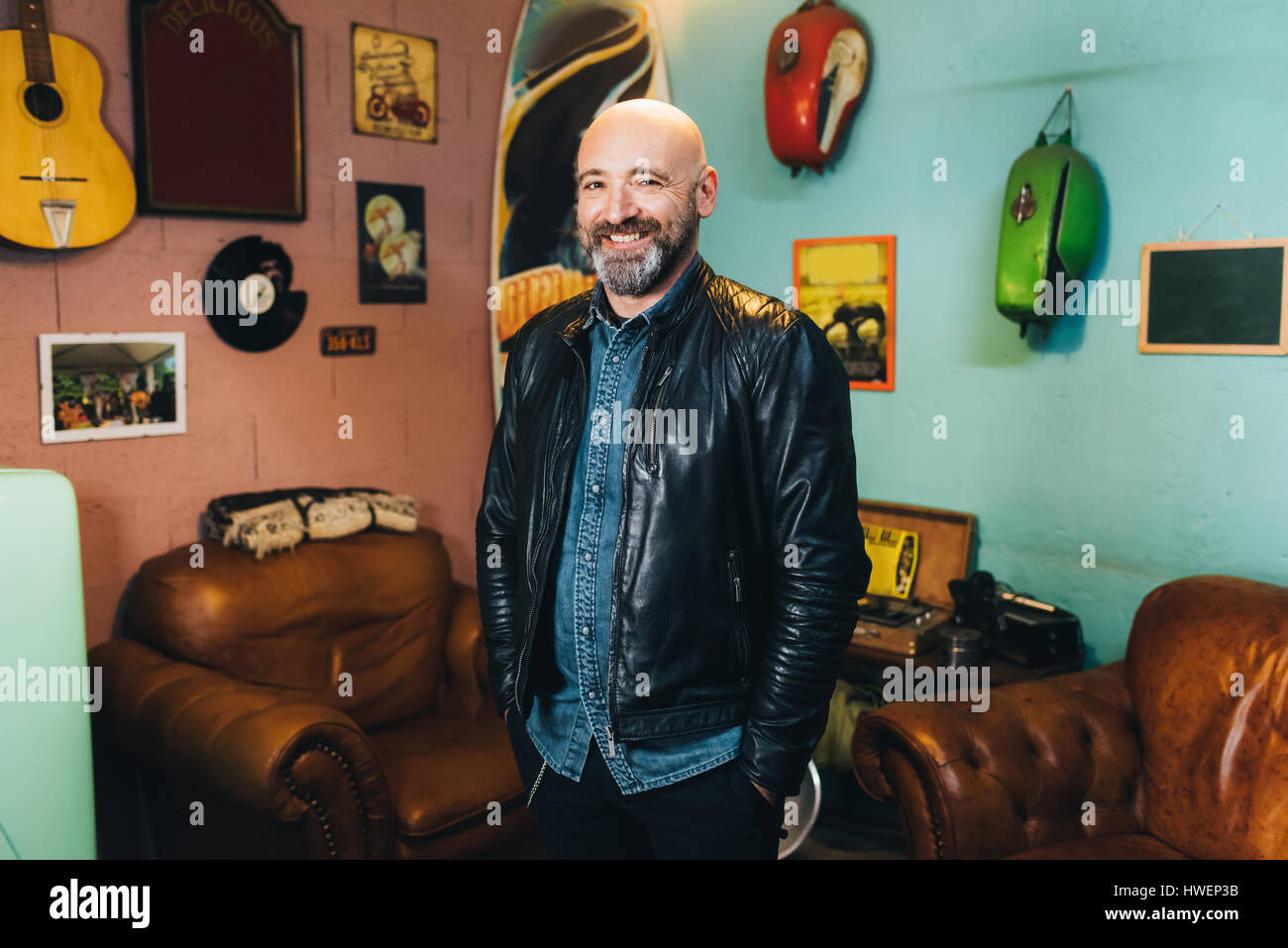smiling-man-wearing-leather-hi-res-stock-photography-and-images-alamy