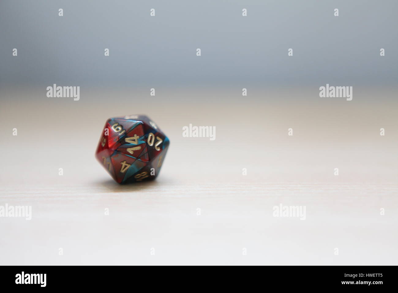 A rolled D20 dice, used to play dungeons and dragons Stock Photo - Alamy