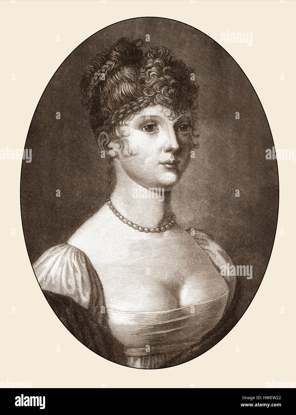 Louise of Mecklenburg-Strelitz, 1776-1810 Stock Photo