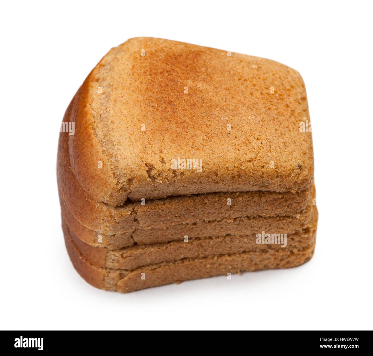 Slices of bread isolated on white background Stock Photo - Alamy