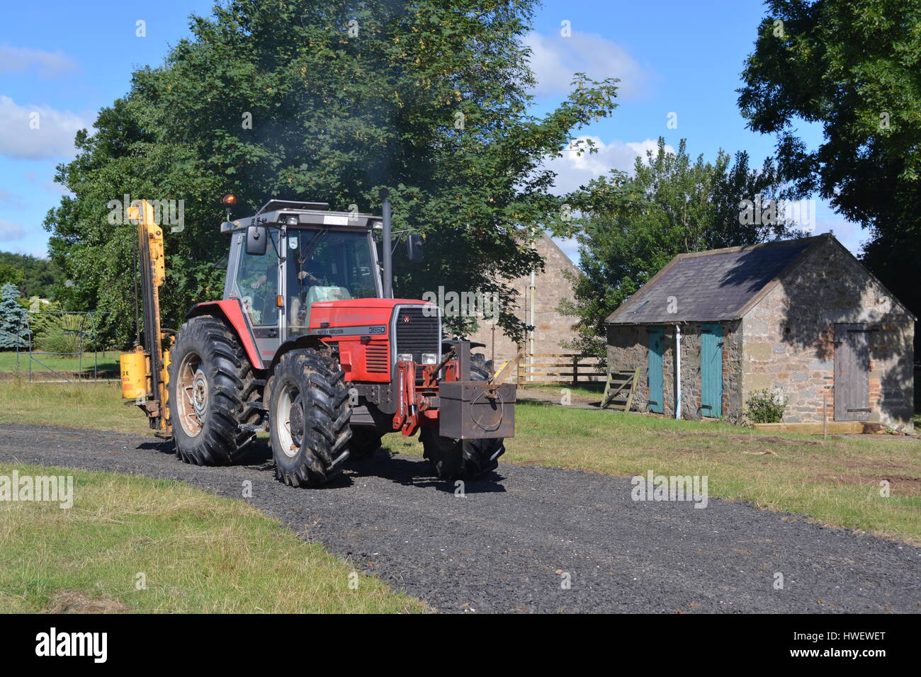 Massey Ferguson MF 3650 Tractor Stock Photo Alamy