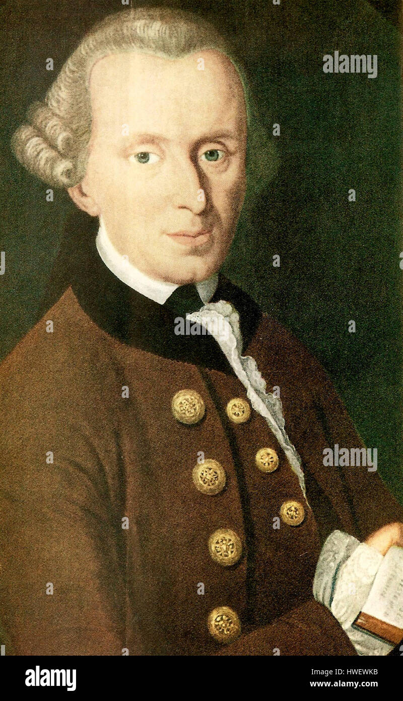 Immanuel Kant, German philosopher Stock Photo
