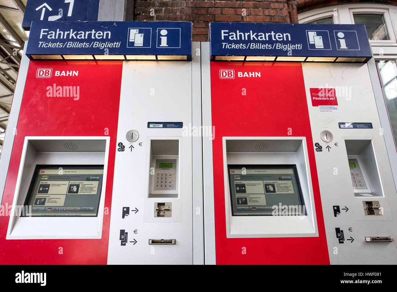 Fahrkartenautomat mit LED Ticketautomat  DB H0 Bahnsteig Bahnhof 