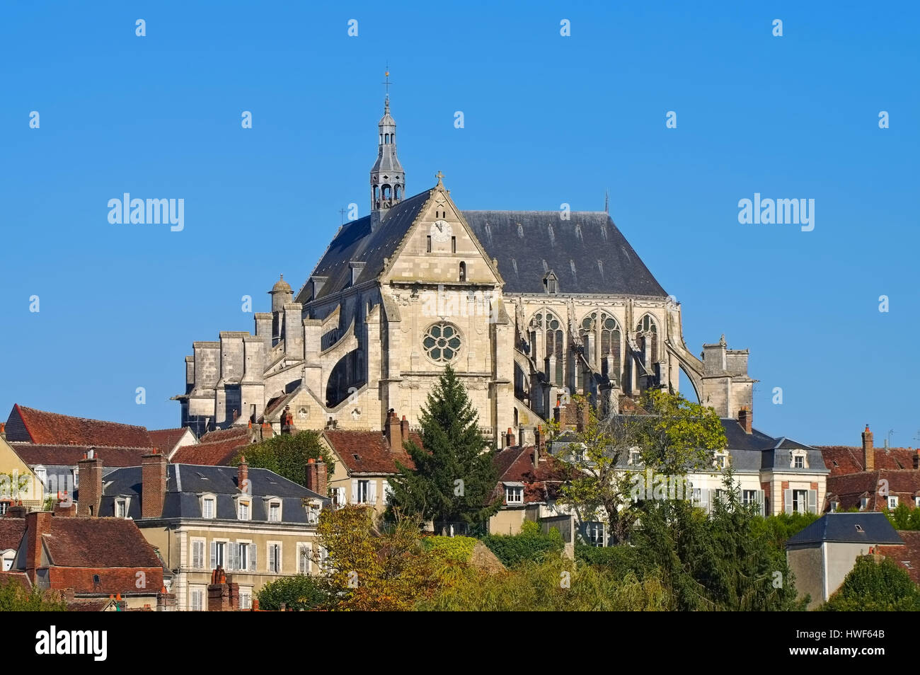 Saint-Florentin in Burgundy,  France Stock Photo