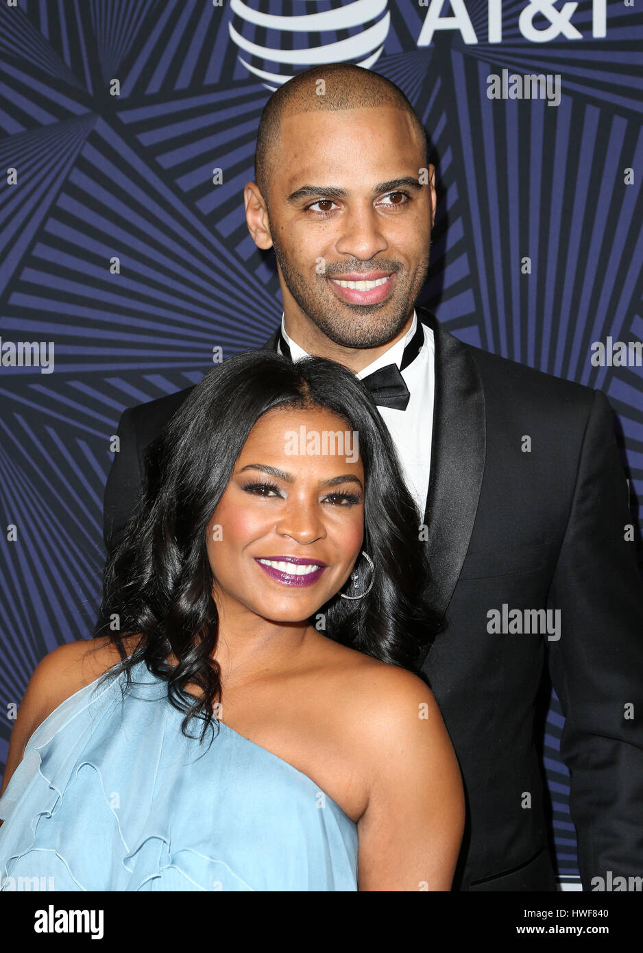 BET's 2017 American Black Film Festival Honors Awards  Featuring: Nia Long, Ime Udoka Where: Beverly Hills, California, United States When: 18 Feb 2017 Stock Photo