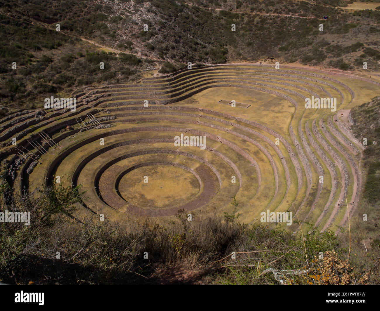 Moray, Incas ruins in the peruvian Andes at Cuzco Peru Stock Photo - Alamy
