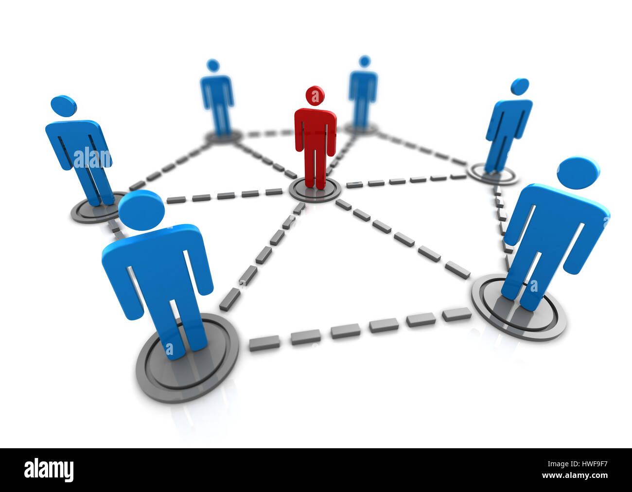 Connected People Clipart Figures