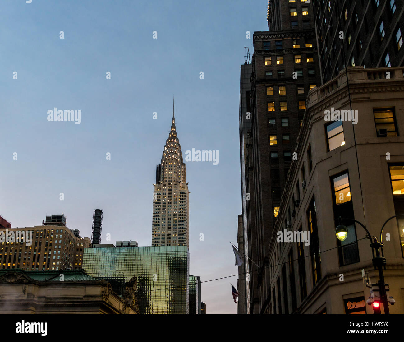 Chrysler Building at sunset - New York, USA Stock Photo