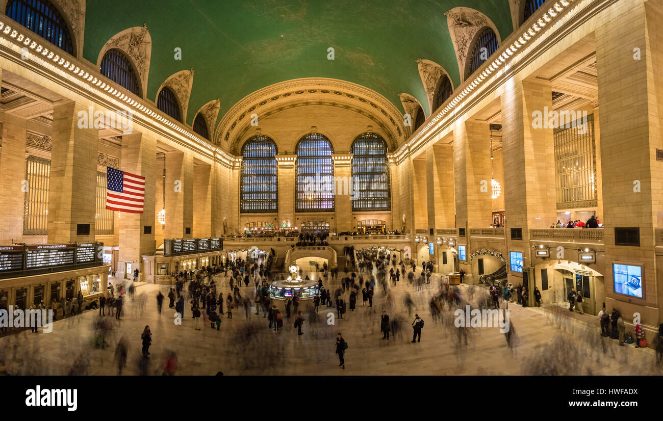 Interior of Grand Central Terminal - New York, USA Stock Photo
