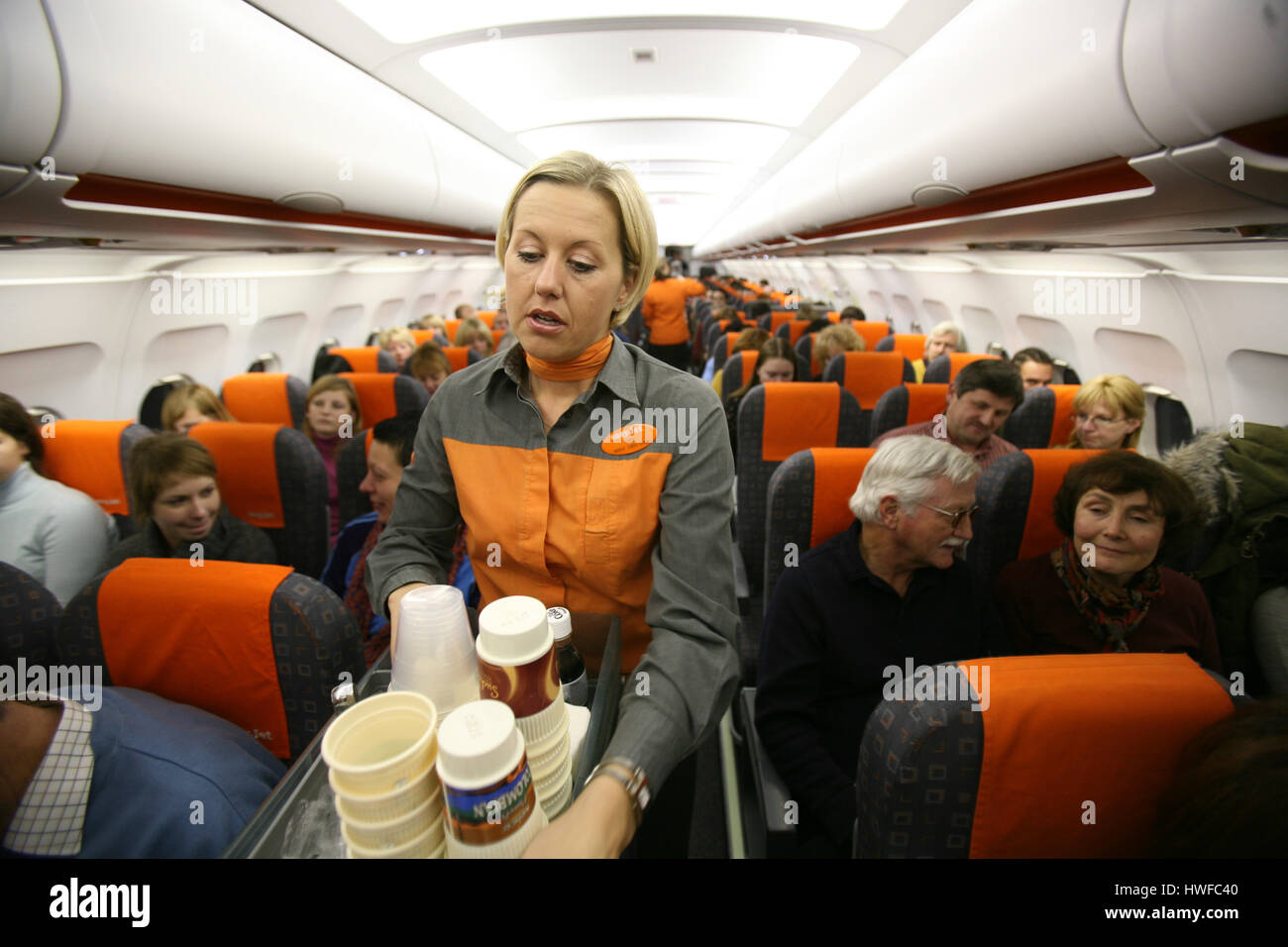 Airhostess serving food hires stock photography and images Alamy