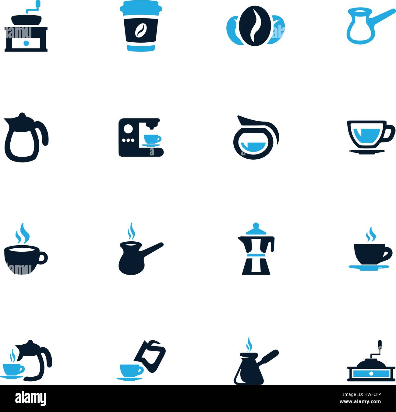 Coffee icon set for web sites and user interface Stock Vector Image ...