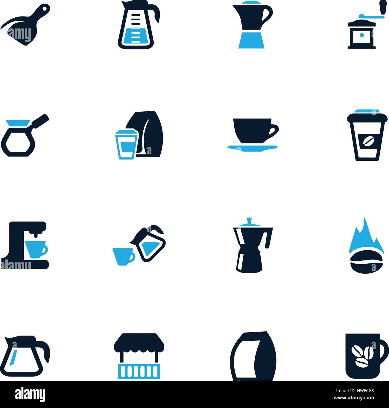 Coffee icon set for web sites and user interface Stock Vector Image ...