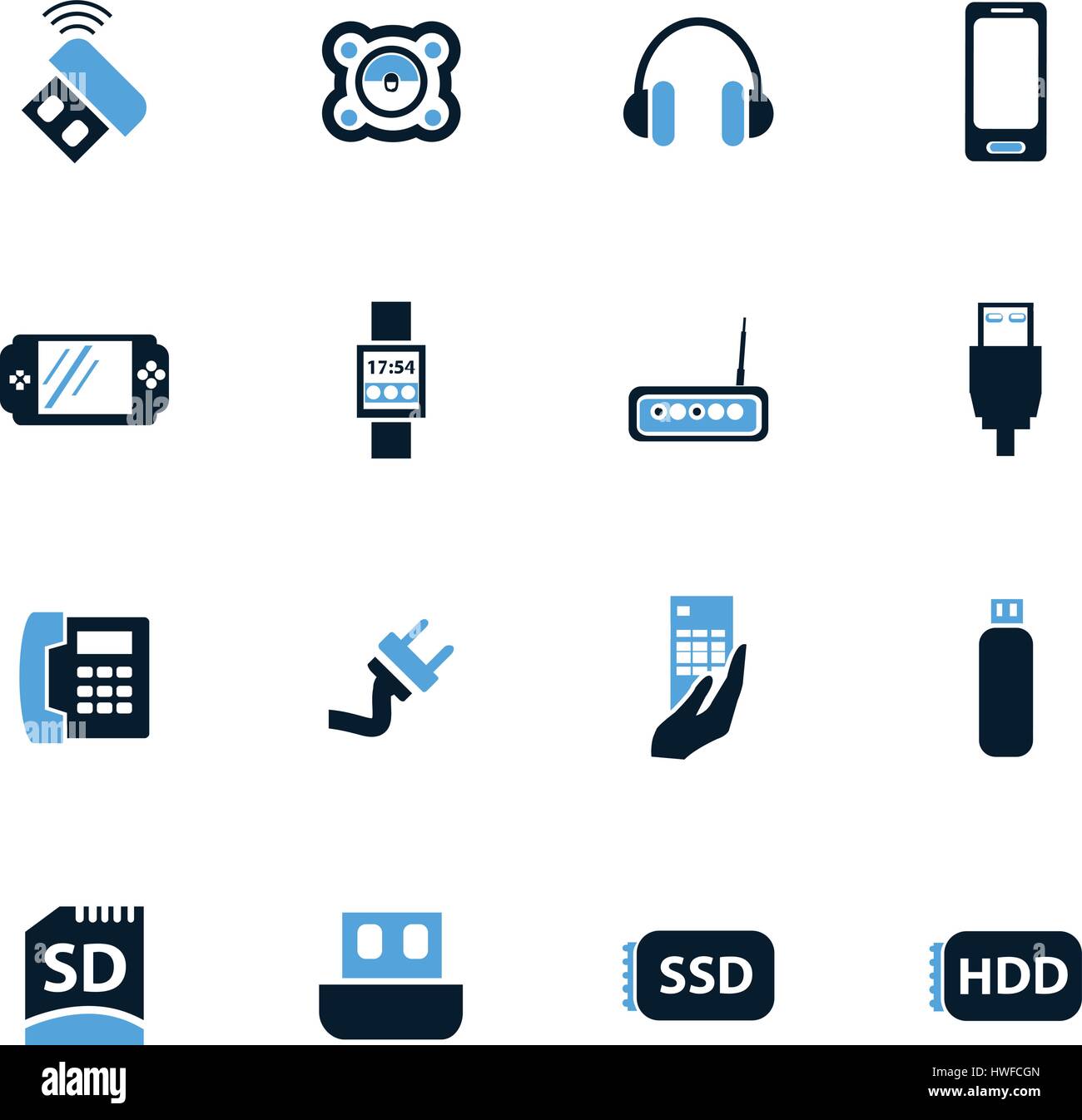 Devices icon set for web sites and user interface Stock Vector Image ...