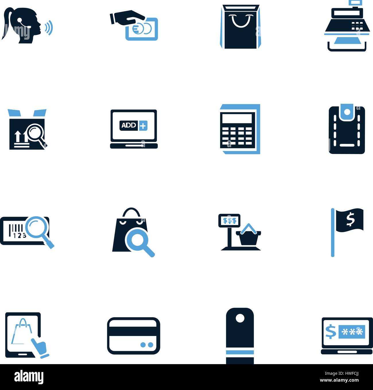 E-commerce icon set for web sites and user interface Stock Vector Image ...