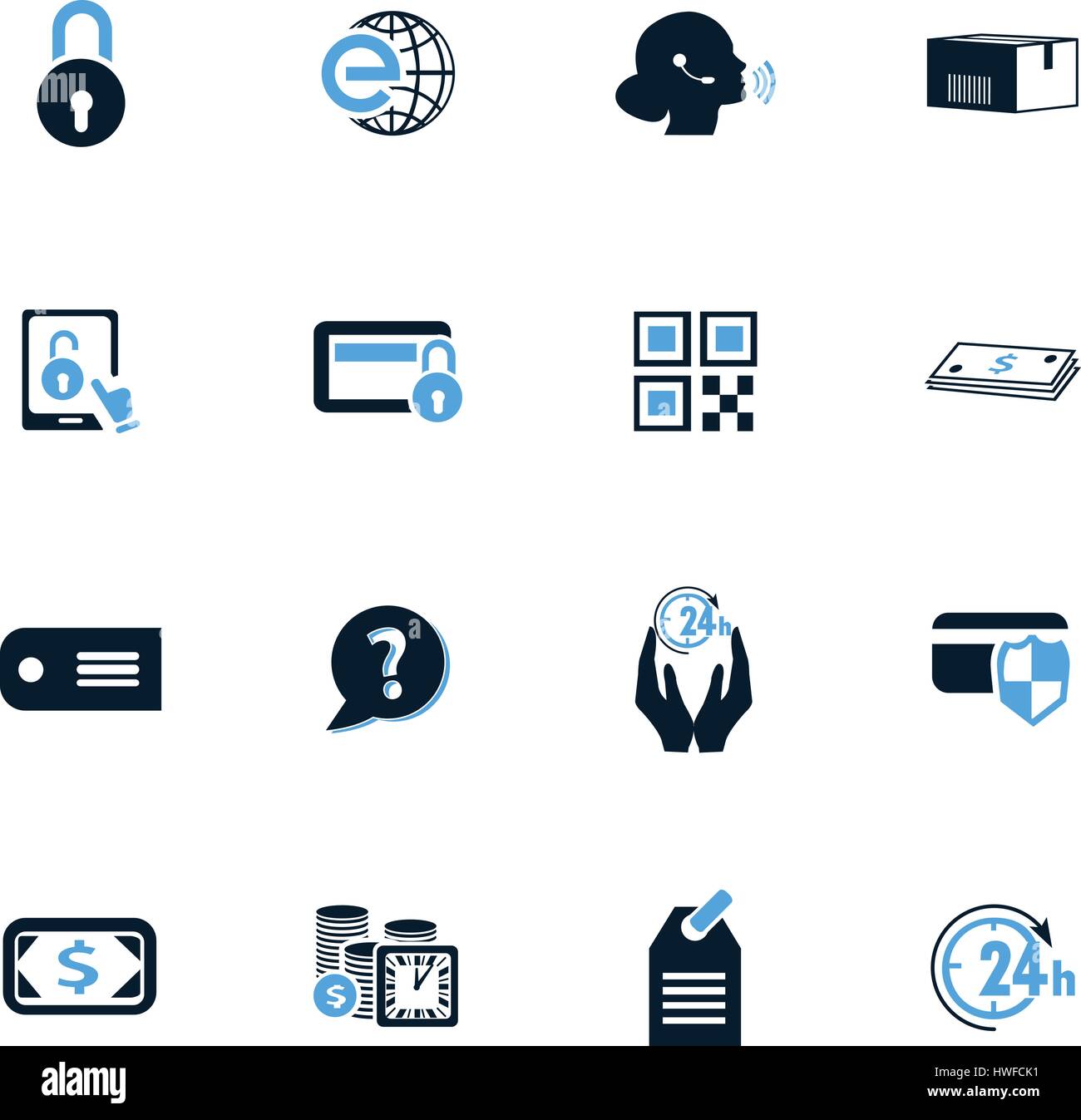 E-commerce icon set for web sites and user interface Stock Vector Image ...
