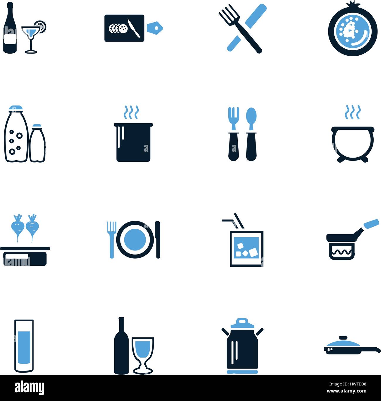 Food And Kitchen Symbol For Web Icons Stock Vector Image Art Alamy