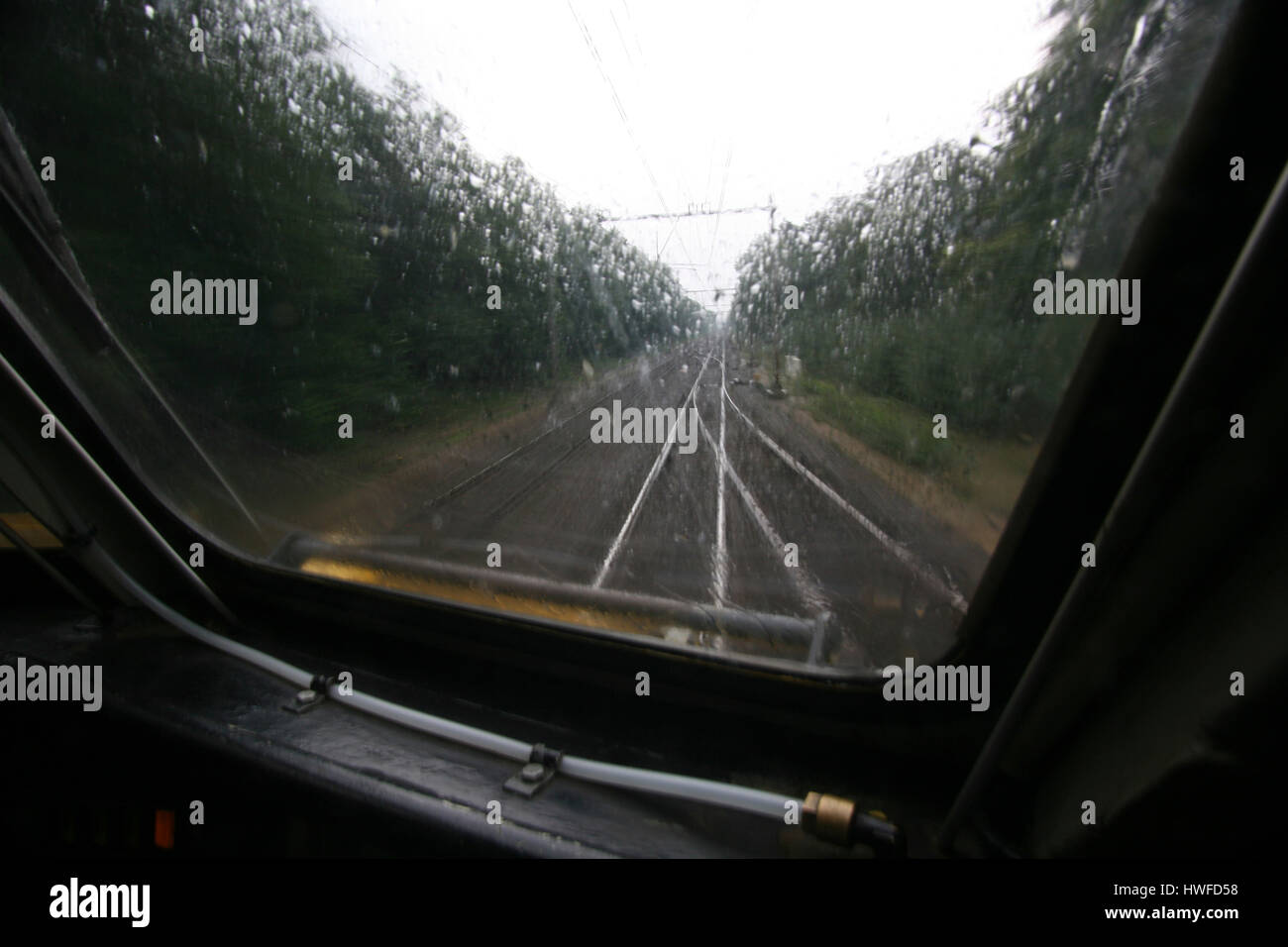 traindriver working for the dutch railways Stock Photo - Alamy