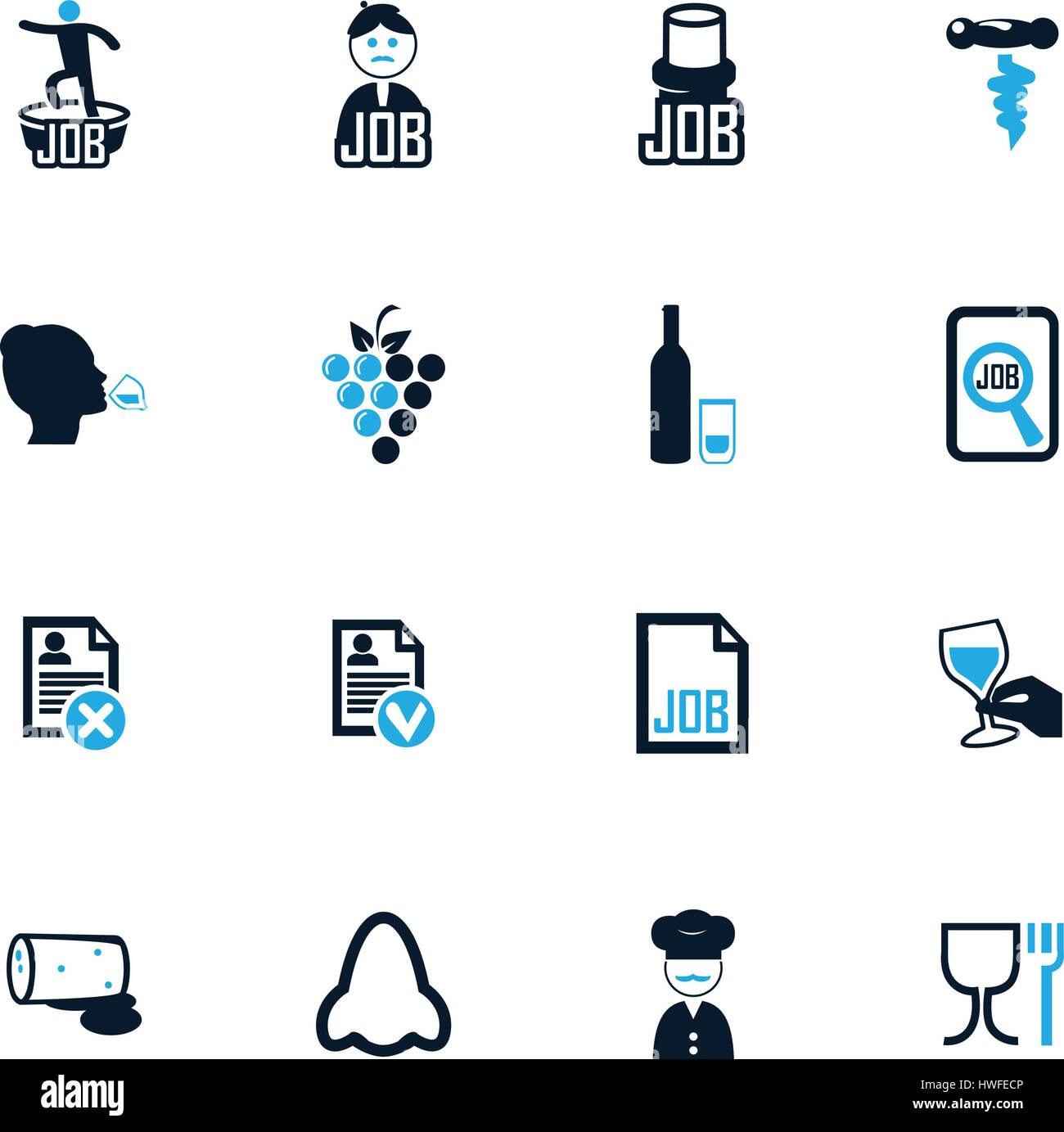 Job icon set for web sites and user interface Stock Vector Image & Art ...