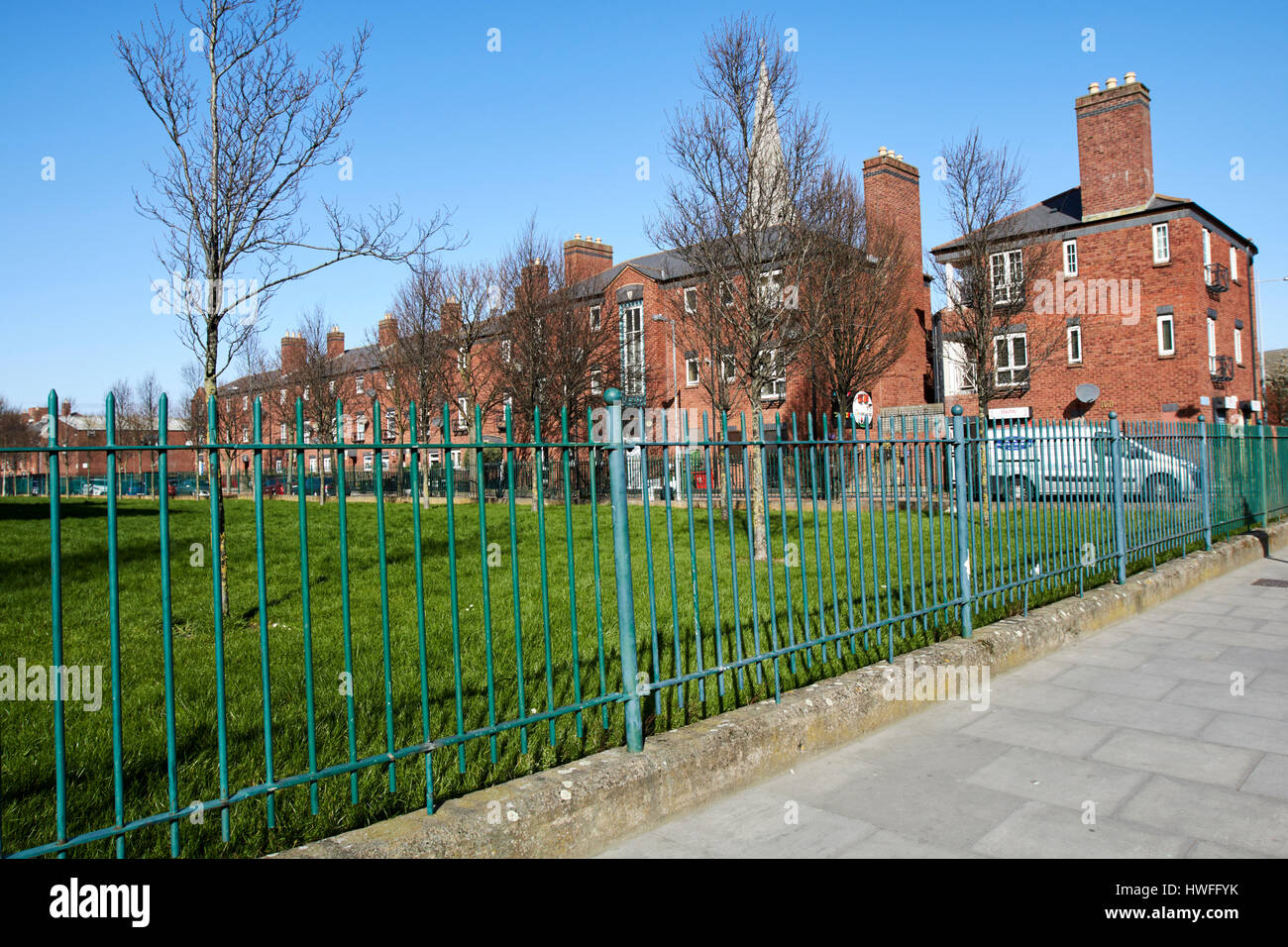 playground at sheriff street lower Dublin Republic of Ireland Stock