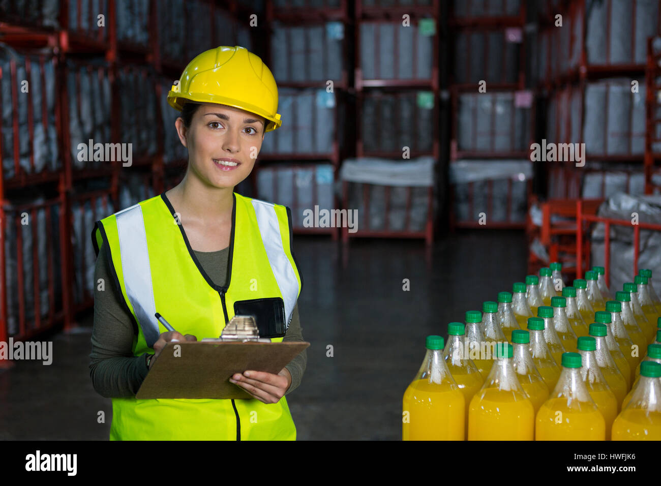 Factory Work Vector Juice beverage factory woman hi-res stock photography and images - Alamy