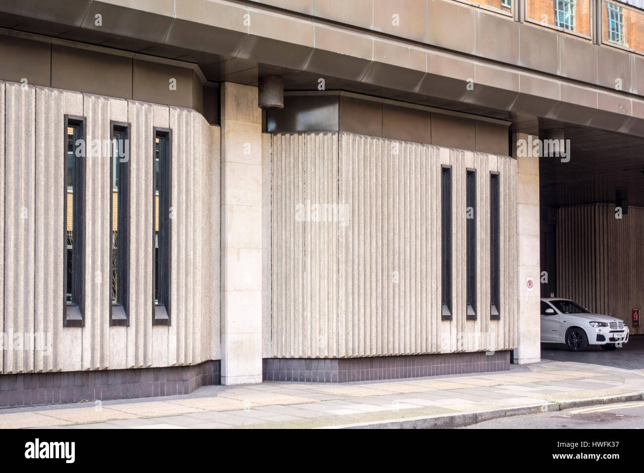 Sampson House, 64 Hopton Street, London, UK. Brutalist architecture, brutalism, designed for Lloyds Bank by Fitzroy Robinson & Partners. Stock Photo