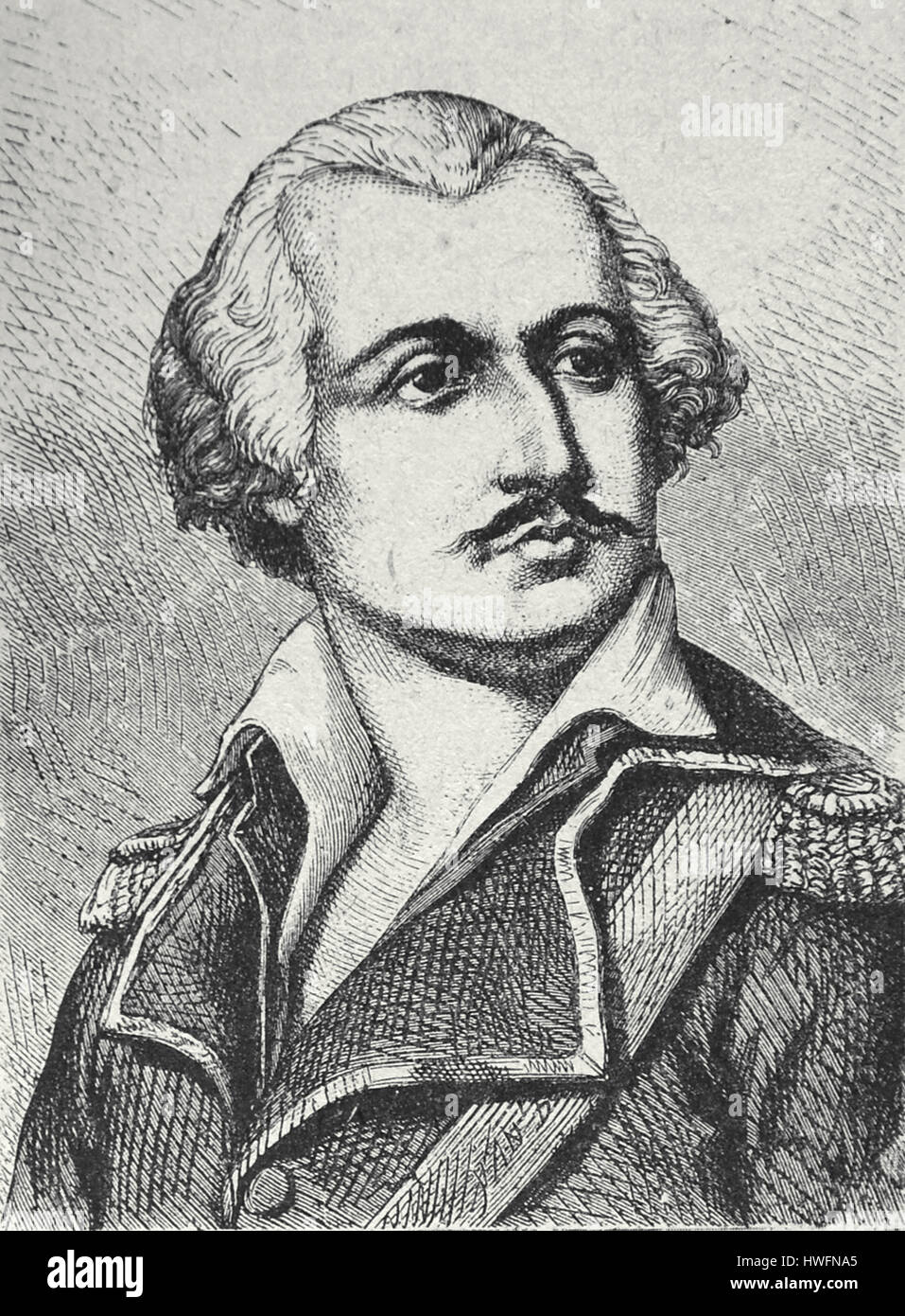 Jean Baptiste François Carteaux . French General in the French Revolution and painter (1751-1813) 18th Century Stock Photo