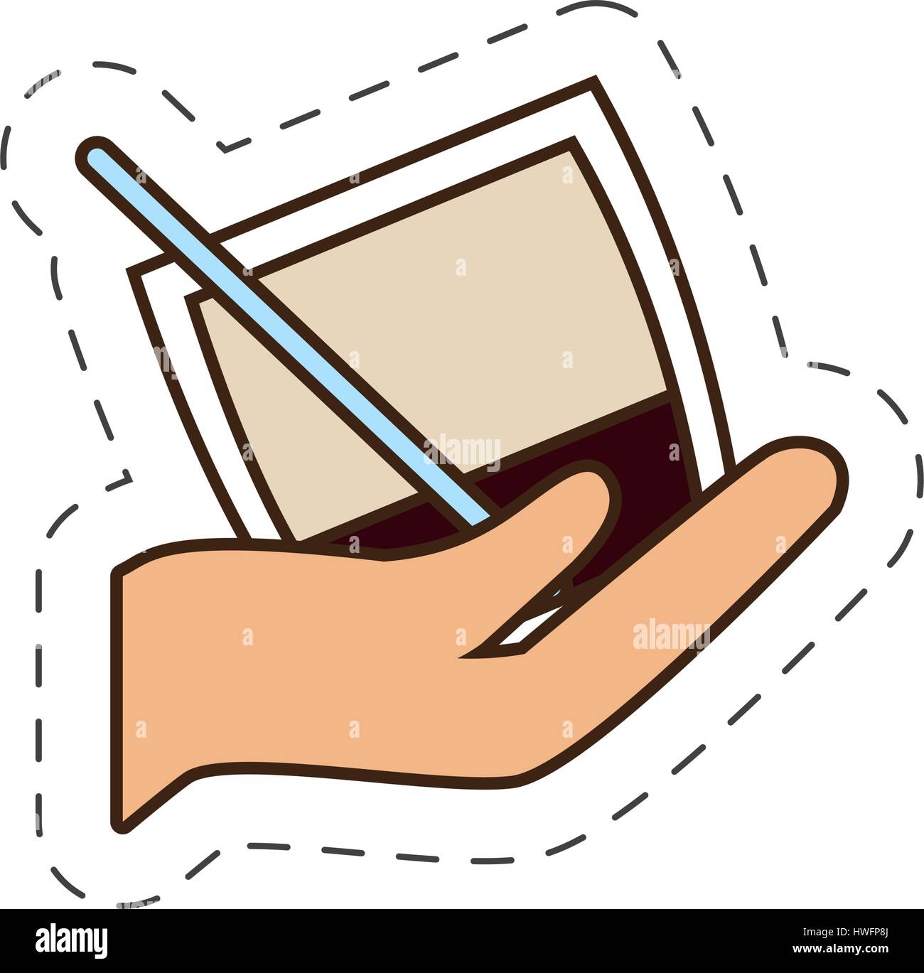hand holding cocktail glass cup Stock Vector Image & Art - Alamy