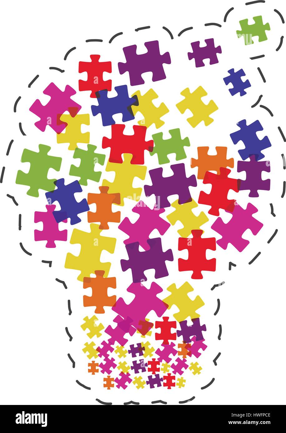 puzzle solution image graphic Stock Vector Image & Art Alamy
