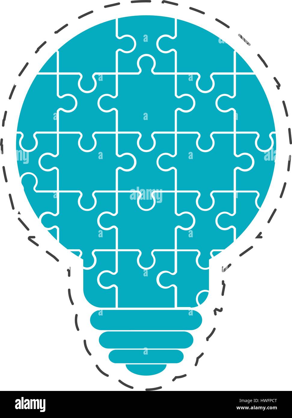 bulb puzzle solution image Stock Vector Image & Art Alamy