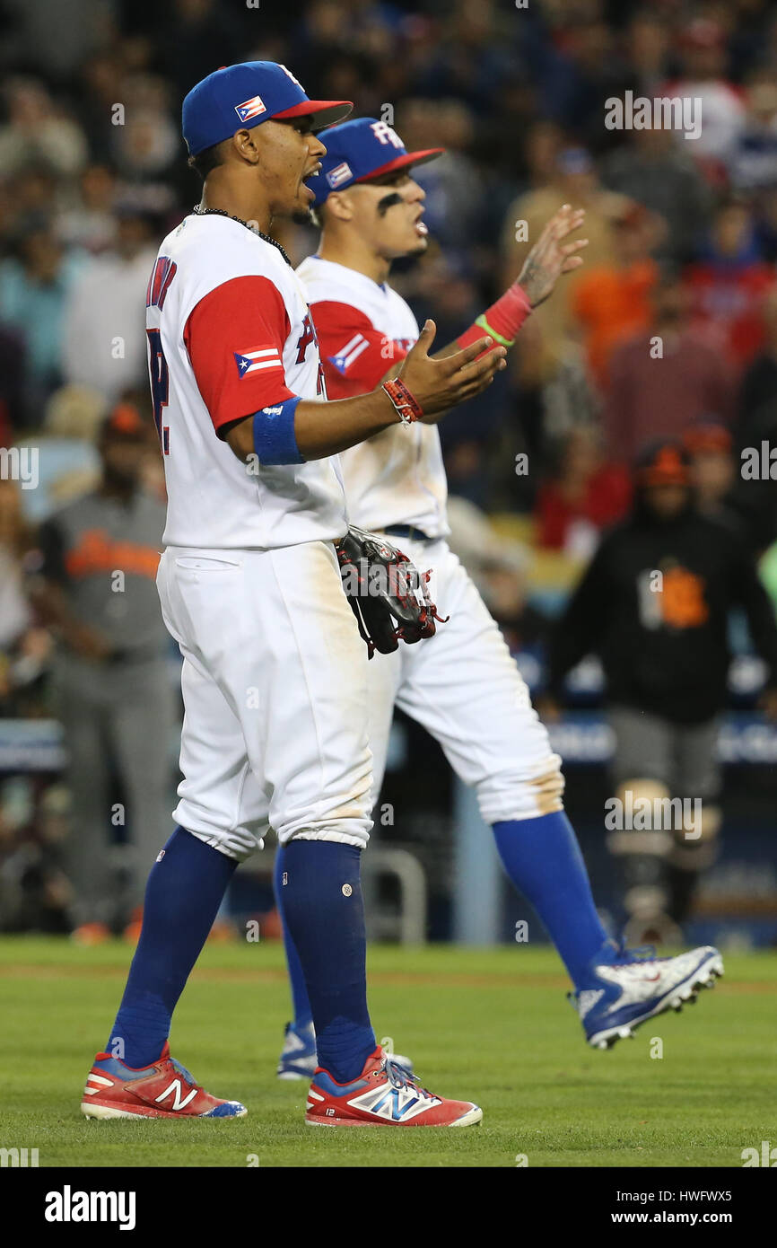 Throwback Team Puerto Rico Francisco Lindor #12 Baseball Jerseys