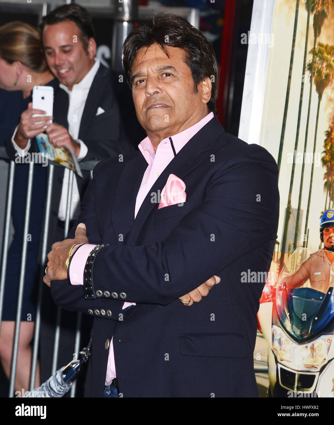 Los Angeles, USA. 20th Mar, 2017. Erik Estrada 064 arriving at the CHIPS Premiere at the TCL Chinese Theatre in Los Angeles. March 20, 2017. Credit: Tsuni/USA/Alamy Live News Stock Photo