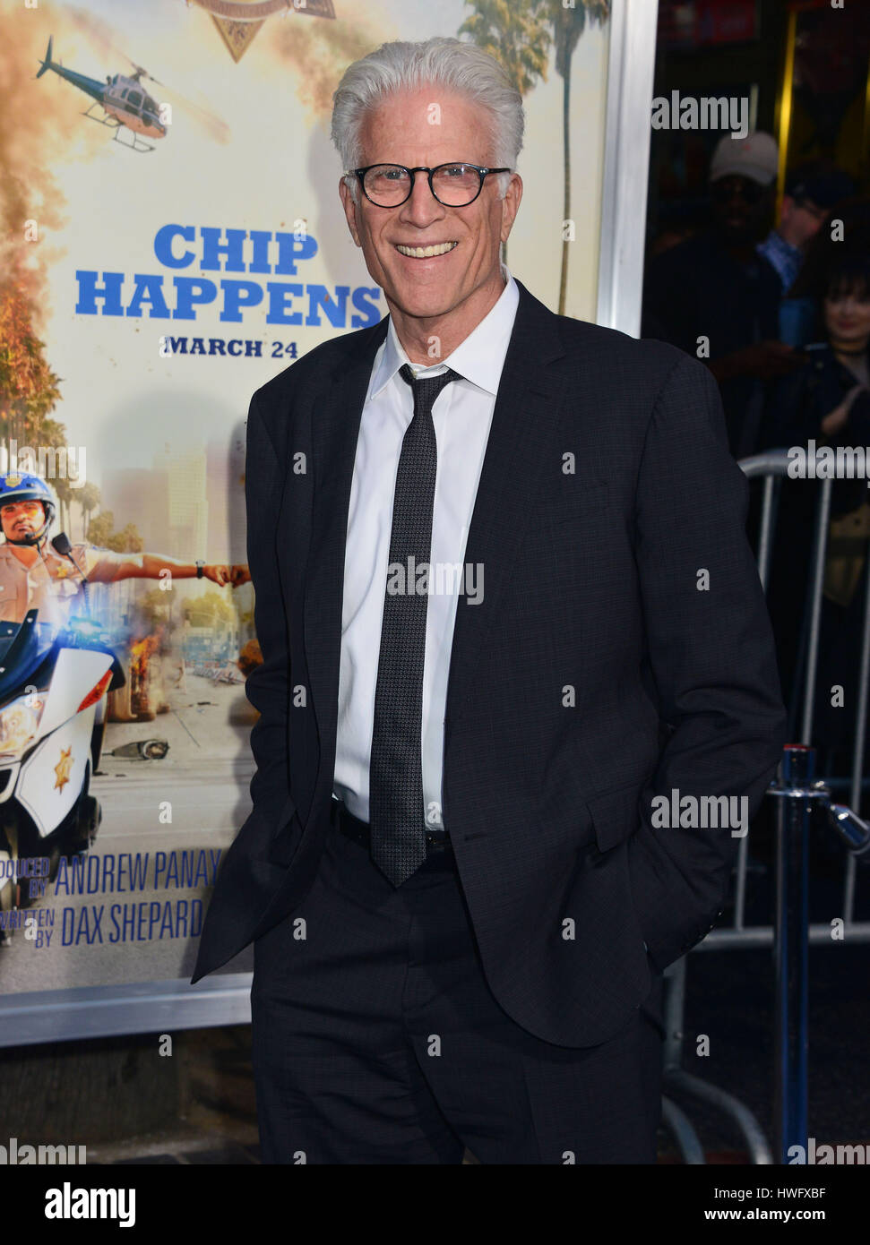 Los Angeles, USA. 20th Mar, 2017. Ted Danson 058 arriving at the CHIPS Premiere at the TCL Chinese Theatre in Los Angeles. March 20, 2017. Credit: Tsuni/USA/Alamy Live News Stock Photo