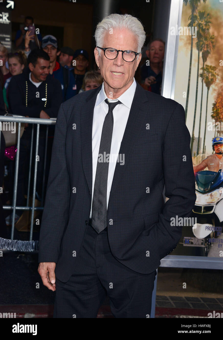 Los Angeles, USA. 20th Mar, 2017. Ted Danson 059 arriving at the CHIPS Premiere at the TCL Chinese Theatre in Los Angeles. March 20, 2017. Credit: Tsuni/USA/Alamy Live News Stock Photo
