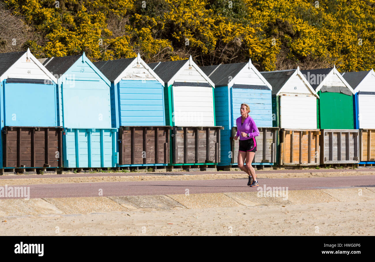 Lady jogging along promenade hi-res stock photography and images - Alamy