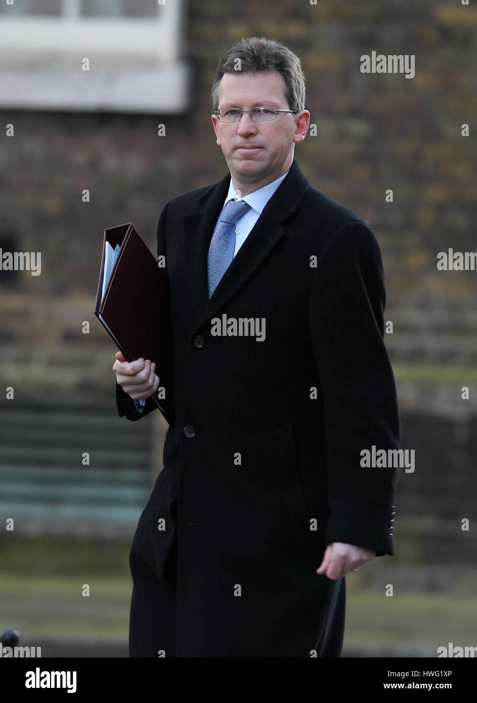 London, UK. 21st Mar, 2017. Jeremy Wright Attorney General seen attending the weekly cabinet meeting in Downing street. Credit: WFPA/Alamy Live News Stock Photo