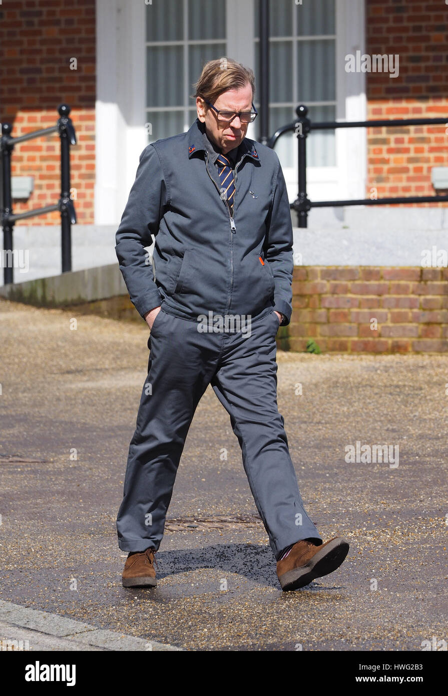Actor Timothy Spall filming at Poundbury in Dorset, UK Credit: Dorset Media Service/Alamy Live News Stock Photo